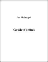 Gaudete omnes SATB choral sheet music cover